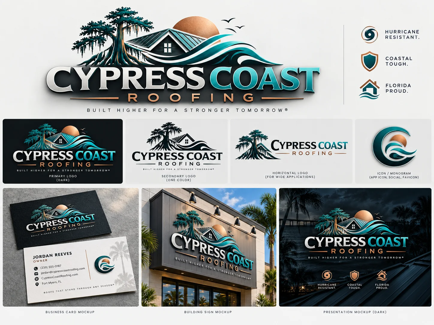 Cypress Coast Roofing — Roofing / Construction branding showcase