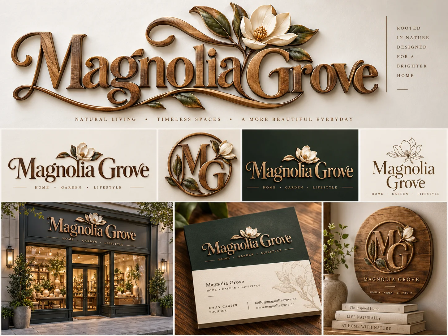 Magnolia Grove — Home / Garden / Lifestyle branding showcase