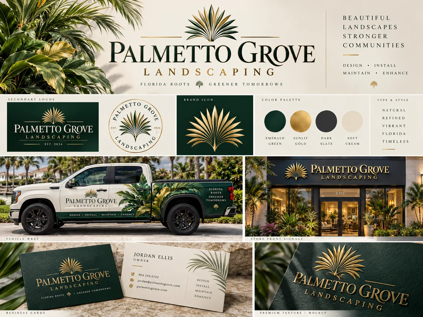 Palmetto Grove Landscaping — Landscape / Outdoor branding showcase